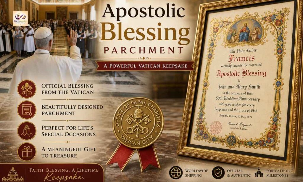 Apostolic Blessing Parchment