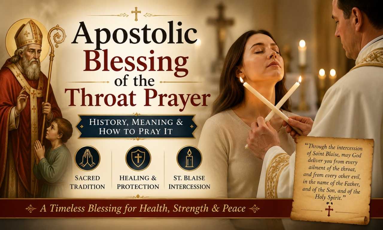 Apostolic Blessing of the Throat Prayer